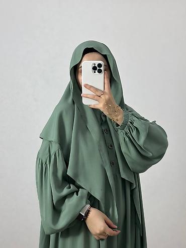 Повседневные платья: Абая «Уголок» + косынка •Ткань штапель •Размер стандарт 42-54 •Цена — 6