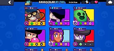 Другое: Brawl stars hesab təcili satılır
 34 k kupa 20 Prestij 87 karakter — 2
