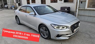 авто в рассрочку бишкеке: Hyundai Grandeur: 2018 г., 3 л, Автомат, Газ, Седан
