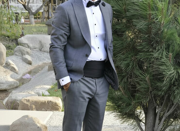 Kostyumlar: Kostyum, Demisezon, Zara, XL, rəng - Boz — 1