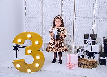 Комплекты одежды: Yas 1-2 ve 3-4 Uşaq geyim dəsti – leopard naxışlı - Model: qız — 2
