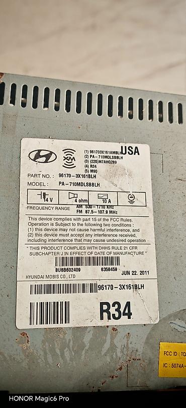 xbox 360 buy: Hyundai orijinal avtomobil maqnitolası və ön panel bloku Model — 2