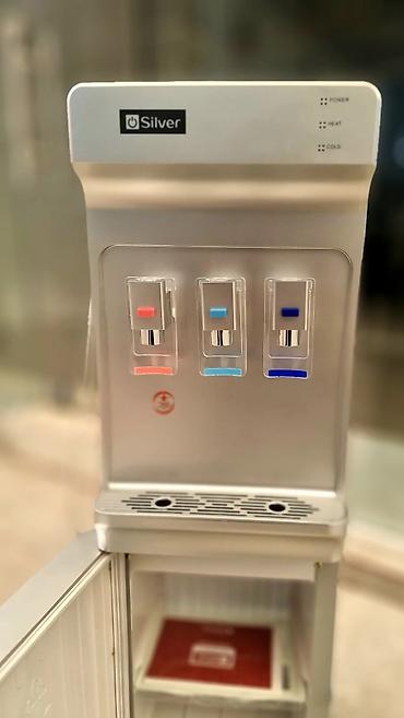 Su üçün kulerlər və dispenserlər: Dispenser su kulleri Silver Türk markası ➡️ Ağ rəngli 2 krantli alt — 8