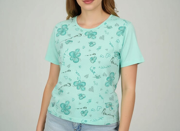stich koszulki: Love, T-shirt damski, rozmiar L
