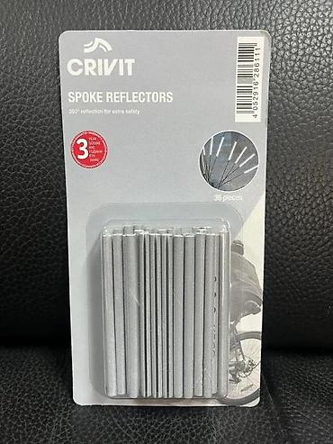 Dodaci za bicikl: CRIVIT reflektori za žice točkova – set 36 komada - 360° refleksija — 2