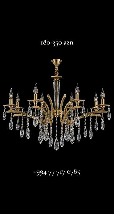 xrustal tom: Çılçıraq, 10 və daha çox lampa, Xrustal — 4