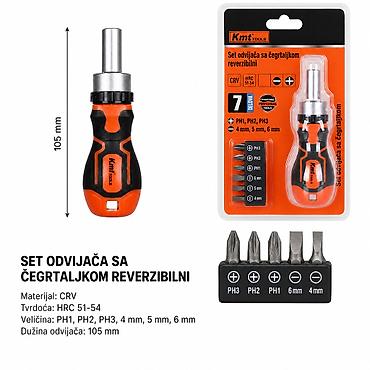 KMT Set sa rebrastim šrafovima 2385934 Praktičan set za svakodnevne