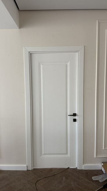 пластиковая доска для пола: Жабык ички эшик, Panel, түсү - Ак, 200 * x 80 см