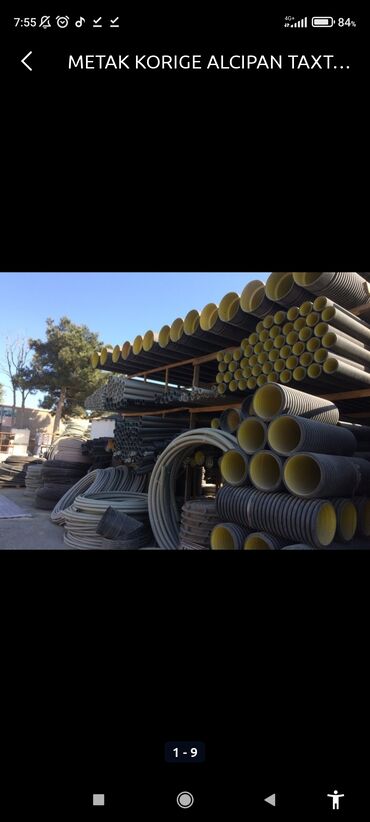 Kanalizasiya boruları: Kanalizasiya borusu, Plastik, 2 mm, Yeni — 22