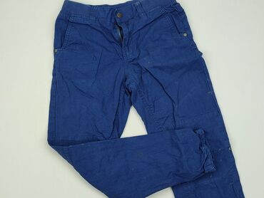 jasno szare jeansy: Spodnie jeansowe, 9 lat, 128/134, stan - Dobry