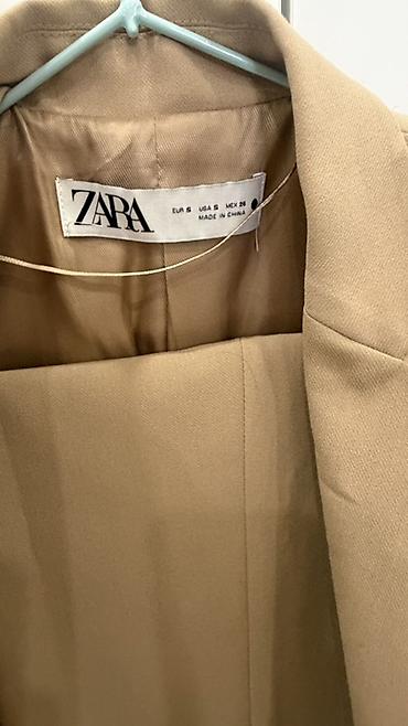 zar: Женский костюм ZARA пиджак с брюками - Цвет: бежевый (теплый — 3
