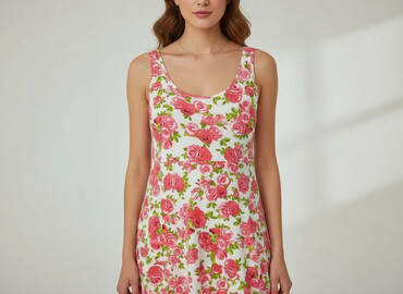 sukienki swing plus size: H&M, Sukienka damska, rozmiar M