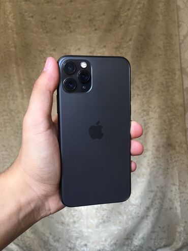 купить айфон бишкек: IPhone 11 Pro, Жаңы, 256 ГБ, Кара, Заряддоочу түзүлүш, Коргоочу айнек, Каптама, 100 %