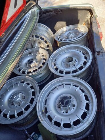 Диски: Литые Диски R 15 Mercedes-Benz, Комплект, отверстий - 5, Б/у — 7
