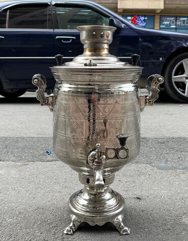 Samovarlar: İşlənmiş Od Samovar, 7 l, Ünvandan götürmə, Ödənişli çatdırılma, Rayonlara çatdırılma