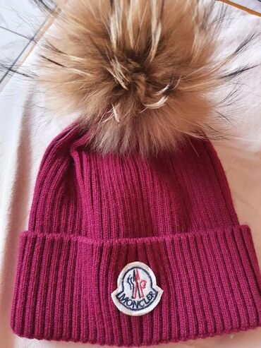 teget kaputi: Winter cap, Moncler, color - Pink