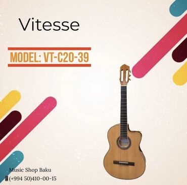 gitara alıram: Vitesse ekvalayzerli klassik gitara Model: VT-C20-39 🚚Çatdırılma