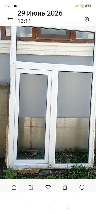 Plastik pəncərələr: PVC pəncərə və qapı dəsti - Material: ağ PVC profillər - Şüşə: ikiqat — 3