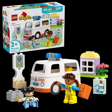 игрушки для детей 4 5 лет: LEGO DUPLO 10447«Скорая помощь и врач» рекомендованный возраст