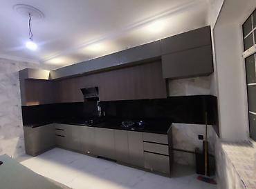 mebel yigilmasi: Sifarişlə mətbəx dəsti, Özü çəkən petlələr, Metal, Kredit yoxdur, Rayonlara çatdırılma, Ünvandan götürmə, Pulsuz çatdırılma — 2