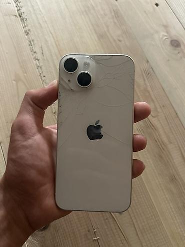 ikinci el iphone 16: IPhone 14, 128 GB, Ağ, Qırıq — 1