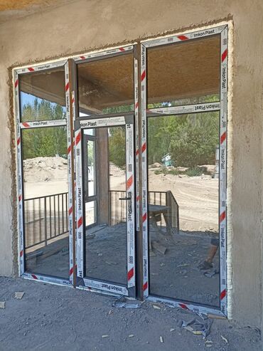 Пластиковые окна на заказ: Цветной терезелер 65 долардан жогору терезе заказ алабыз ак терезе 55 — 5