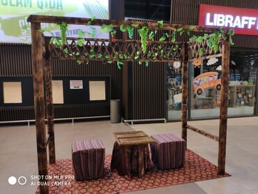 Butkalar, köşklar: Taxtadan yığılma köşk. Satış. çayçı. meyvə-tərəvəz kioskları — 5