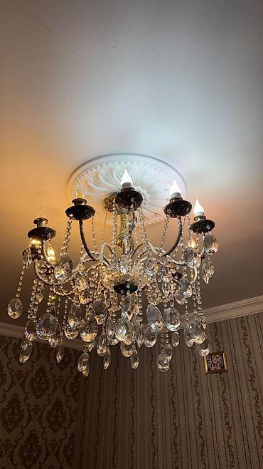 Çılçıraq, 6 lampa, Xrustal