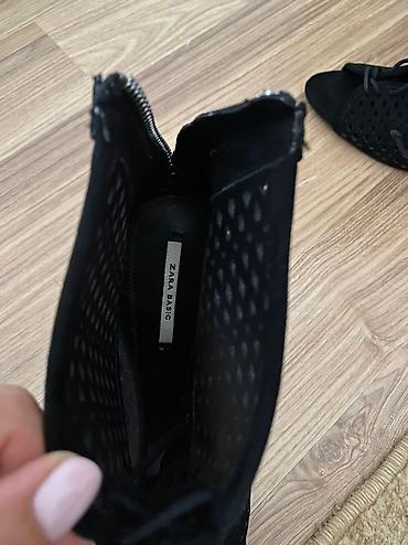 foot patch: Босоножки, 38, Zara, Новый, цвет - Черный, Платная доставка, Самовывоз — 4