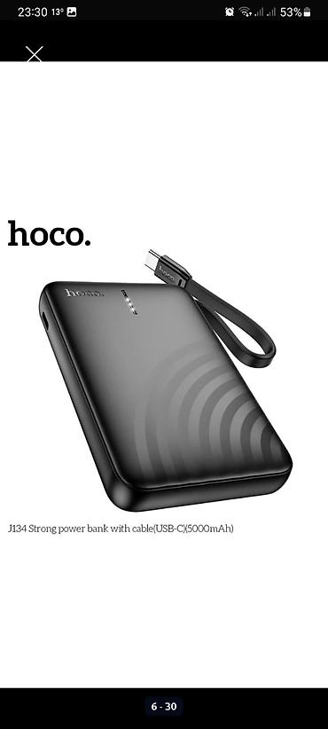 Powerbanklar: Powerbank Hoco, 10000 mAh, Yeni — 5