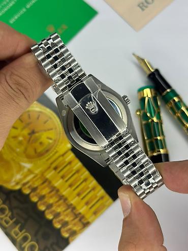 Личные вещи: Новый, Наручные часы, Rolex, цвет - Серый — 4
