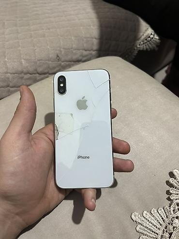 mikrofon mini: IPhone X, Ağ, Qırıq — 1