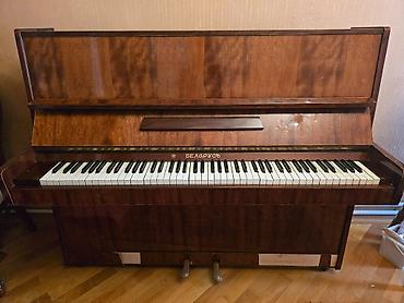 pianolar: Pianino “Belorus” upright (akustik) - Korpus: tünd qoz rəngli laklı — 2