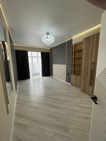 купить квартиру в микрорайоне бишкек: 3 комнаты, 93 м², Элитка, 13 этаж, Дизайнерский ремонт