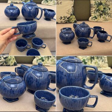 темир эшик б у: Шикарный чайный сервиз😍 на 4 персоны глиняная керамика, покрыта