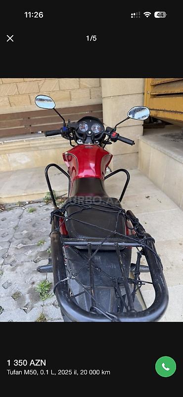 nama motorcycle: Tufan - m50n, 80 sm3, 2024 il, 20000 km — 5