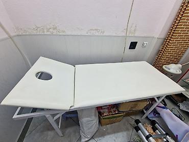 Digər salon, tibbi mebel: Masaj/Kosmetologiya masası - Rəng: ağ - Üstlük: yumşaq süngər və — 2