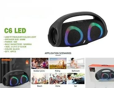 beats power box: Bluetooth zvučnik C6 LED 🔊 Novo, u original pakovanju 🎶 Bluetooth — 1