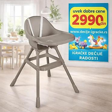 Hranilice: Dečija hranilica sa poslužavnikom – siva - Stabilna konstrukcija sa — 2