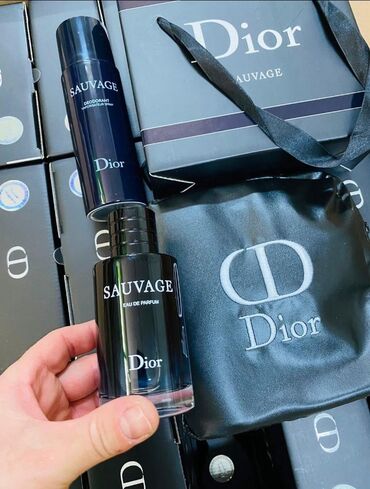 evalar vitamin c: Dior Sauvage kişi ətri və dezodorant dəsti. Dəstə tünd şüşə butulkada