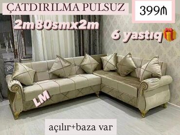 jozefin divanlar: Künc divan, Qonaq otağı üçün, Bazalı, Açılan