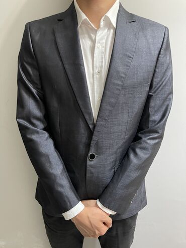костюм шым мужской: Костюм L (EU 40), цвет - Серый