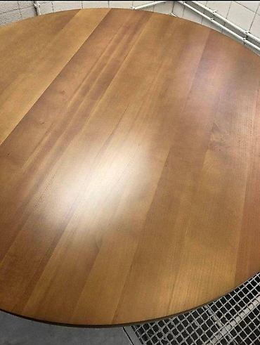 dvosedi ikea: OKRUGLI STO BUKVA BAJC MED | Izrada nameštaja po meri Drvo& metal — 2