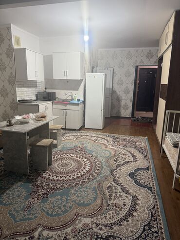 срочно сдаётся квартира маладая гвардия: 1 бөлмө, 29 кв. м, Малосемейка, 4 кабат, Косметикалык ремонт
