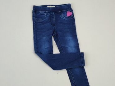 jeans rurki: Spodnie jeansowe, 4-5 lat, 104/110, stan - Bardzo dobry