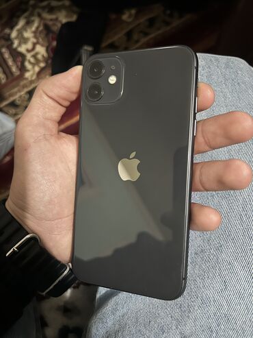 Apple iPhone: IPhone 11, 128 GB, Black Titanium, Zəmanət, Kredit, Barmaq izi