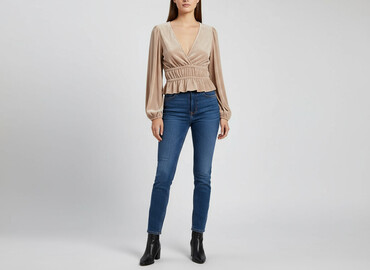 koszula z imitacji skóry zara: Zara, Bluzka damska, rozmiar L