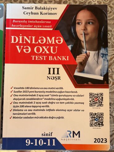 İngilis dilindən Dinləmə və mətn kitabı çox ucuz qiymətə 13 azn-ə