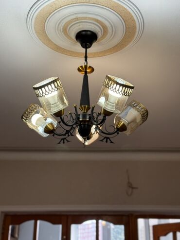 lüsdür: Çılçıraq, 5 lampa, Metal