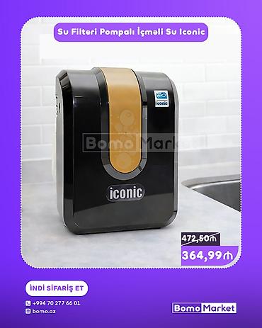 İçki texnikası: Su Filteri Pompali İçməli Su Iconic - Mətbəx üçün kompak tərtibatlı — 1